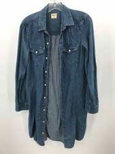 Pre-Owned Gap Blue Size Small Denim Knee Length Long Sleeve Dress