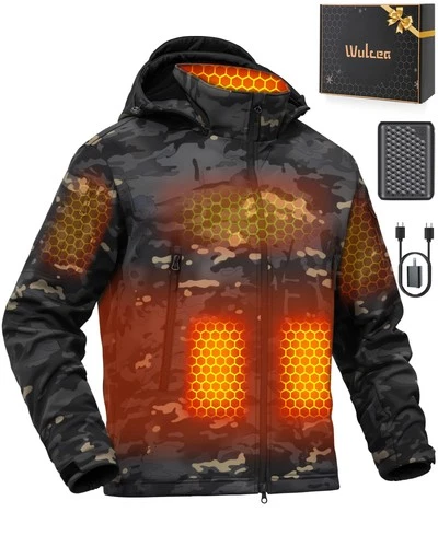 Mens MEDIUM Heated Graphene Jacket 12v Battery Pack Included Clothes Road Trip - product listing photo