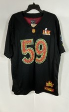 Nike Men's NFL Super Bowl 50 New Orleans Saints Jersey Black Mosaic XL NWT