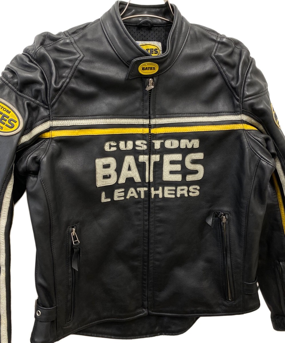 通販直営 BATES カスタムレザージャケット XL ブラック