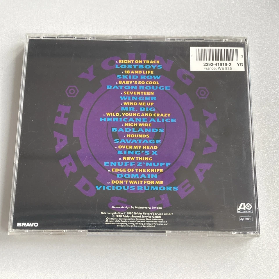 CD Young Hard & Heavy 12 Songs Badlands Skid Row Winger Mr Big King‘s X Savatage - Bild 2 von 4