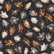 QT Fabrics Bigfoot by Morris Creative Group 30993 J Charcoal Bigfoot Toss Cotton
