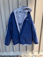 Adidas Mens Vintage Reversible Jacket Size XL