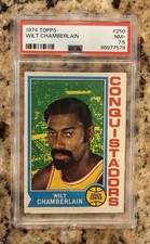 Topps 1974-75 - Wilt Chamberlain #250- Conquistadors- PSA 7.5