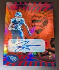 2024 Signed Panini Illusions - Tyjae Spears Auto Red  27/99 Tennessee Titans 