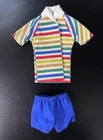 Clone? Vintage 1964 Allan Doll Beach Shirt & Shorts #1000 Barbie Mattel