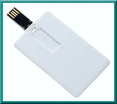 USB Stick 4 GB | USB Flash Drive 2.0 USB A | Slim Credit Card Design |
