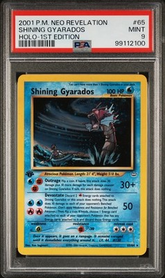 2001 Pokemon Neo Revelation 1st Edition #65 Shining Gyarados - Holo PSA 9