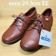 Ecco Women's Brown Soft Leather Sneakers 24.5cm Unused Danish Design