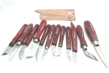 12 UJ Ramelson Wood Carving Detail Chip Roughing Stab Hook Knives