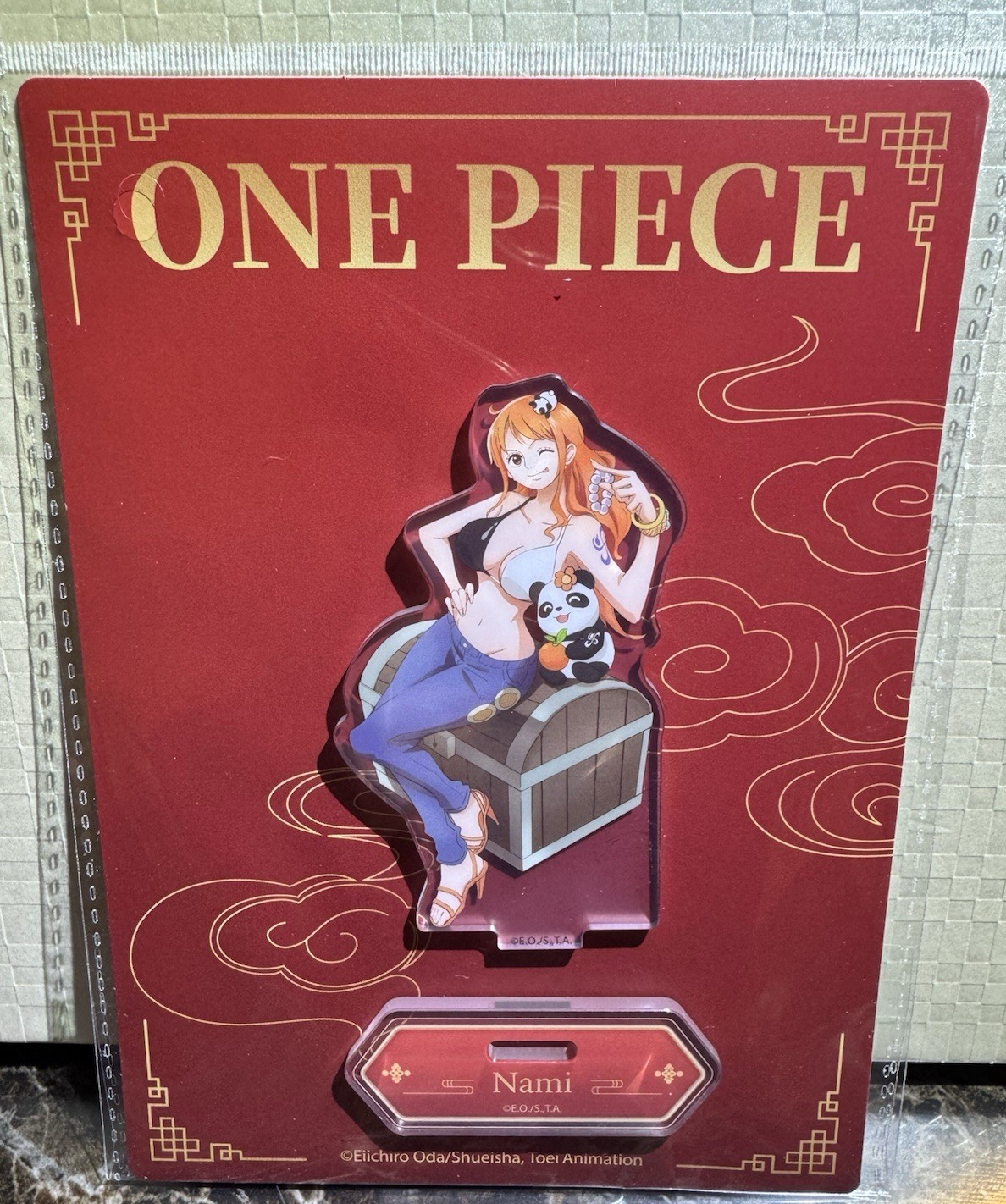 Nami One Piece Mugiwara Store Shanghai Acrylic Stand Limited Panda Promo