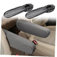 2PC Car Front Seat Armrest Covers,Universal Size Seat Arm Rest Gray-2PC