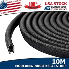 66FT Car Door Seal Strip,U-Shaped Automotive Weather Stripping Rubber Seal Black