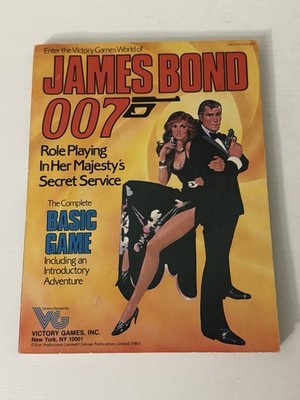 Vintage 1983 James Bond 007 RPG Core Rulebook Basic Game Softcover Victory Games
