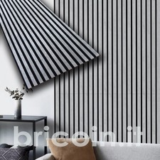 DOGHE - PANNELLI DOGATI ACUSTICI FLEX A13 BELLA MDF TINTA CEMENTO CHICAGO 60X278