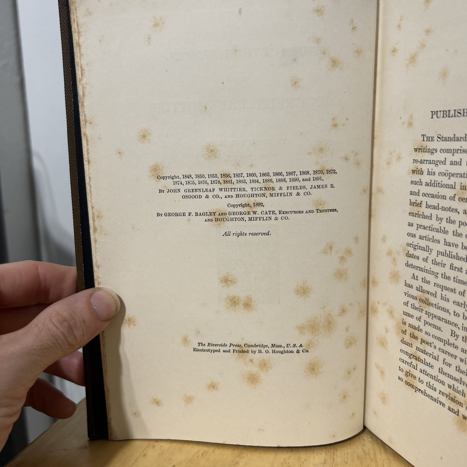 The Works of John Greenleaf Whittier HC 7Vols Houghton Mifflin 1894 Quaker poet
