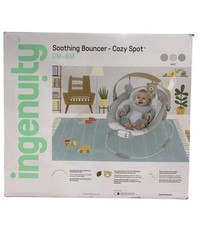 Ingenuity Cozy Spot Soothing Baby Bouncer with Wooden Toy Arch, Unisex, 0-6NATE