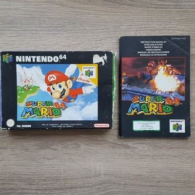Leerverpackung Lose OVP + Anleitung zu Nintendo 64 Spiel Super Mario 64 N64 Box