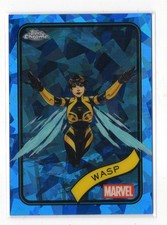 2025 Topps Marvel Chrome SAPPHIRE Base Card #113 Wasp (Janet Van Dyne)