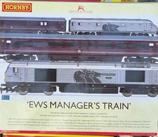 Hornby EWS Manager's Train Pack OO Gauge Analogue DCC Ready R2890 Loco & Coach