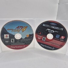 ATV Offroad Fury 4 GH + Ford Mustang PS2 Lot Tested Disc Only