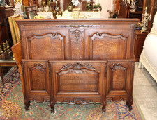 French Antique Normandy Oak Louis XV Queen size Bed