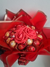 Luxury Chocolate And Flower Bouquet, Gift Hamper