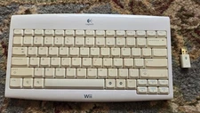 Logitech Wireless Keyboard Compatible with Nintendo Wii Includes Dongle Receiver