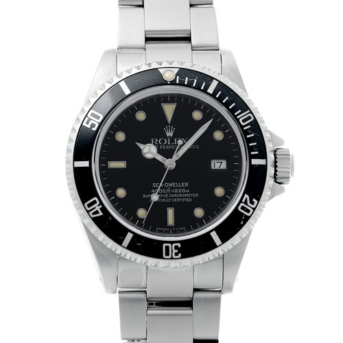 ROLEX Seed Weller 16600T Number N (produced around 1991) Black/Noir mens Wat...