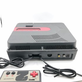 Sharp Twin Famicom Console System Black AN-500B New Belt Japanese Tested