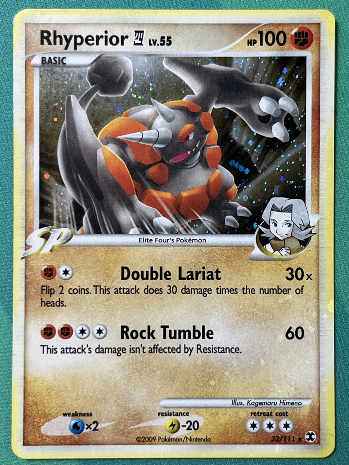 Pokemon Card - Rhyperior - Holo Rare Deck Exclusive (32/111) Rising Rivals *LP*