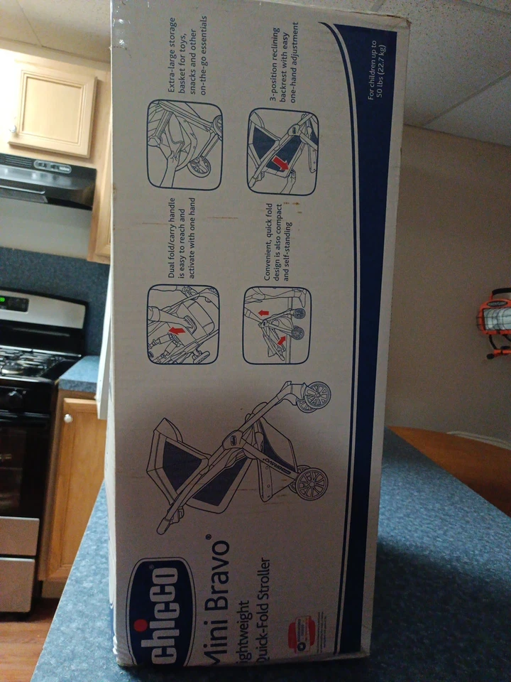 Легкая быстро складывающаяся прогулочная коляска Chicco Mini Bravo - - Изображение 2 из 4