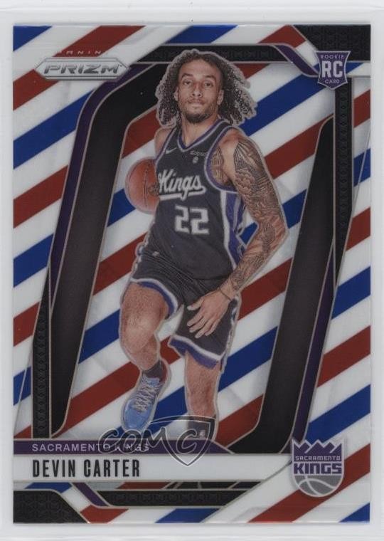 2024-25 Panini Prizm Red White & Blue Prizm Devin Carter #231 1ku8