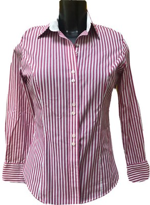 Brook Taverner HEMD FORMELL 8 Cotton Rich bügelleicht NEU neu ohne Etikett rosa Bonbonstreifen
