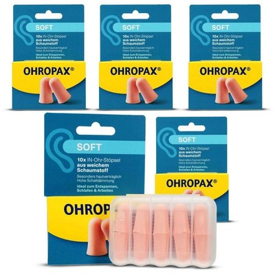 OHROPAX Soft Schaumstoff In-Ohr Stöpsel 10 Stück, 5er Set PZN 19412679