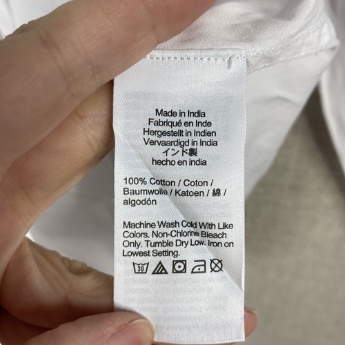 Madewell x Alexa Chung Shirt Womens L White Poplin Button Up Classic Preppy NWT - Picture 13 of 16