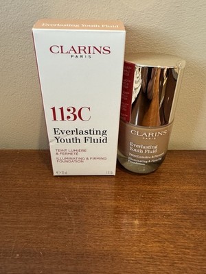 Clarins Everlasting Youth Fluid Foundation 113C NIB 1 oz