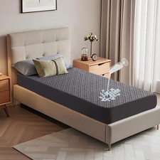 Waterproof Mattress Protector, Twin XL Size Mattress Pad Fitted 6-15" Deep Po...