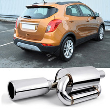2.5" Inlet to 4" Outlet Edelstahl Auspuffblende Auspuffrohre für Opel Mokka