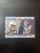 2003 Fleer Tradition Peyton Manning Travis Henry Classic Combinations Blue /1500
