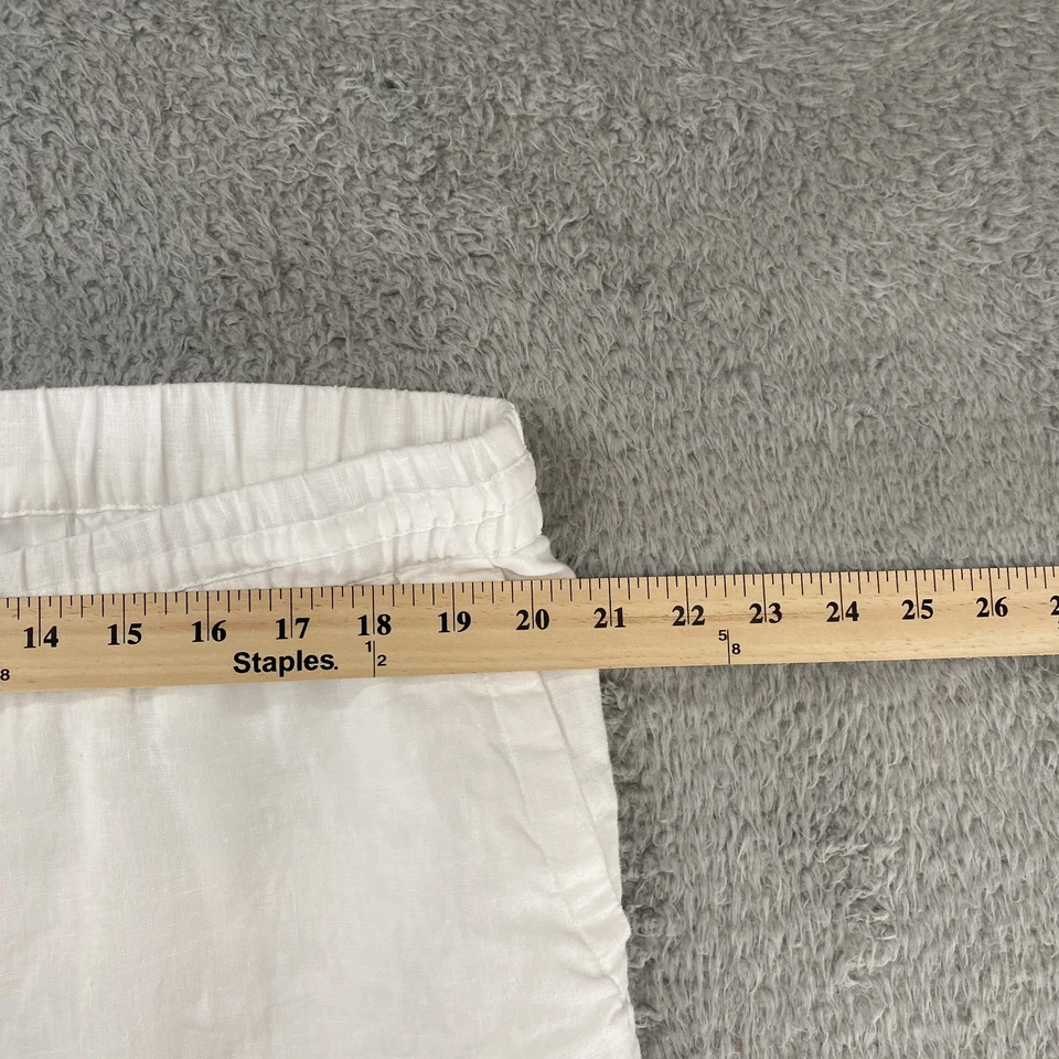 Charter Club Linen Pants Womens 2XL Wide Leg Elastic Waist Minimalist Beach - Image 4 of 4