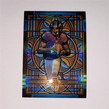 2025 Panini oversized Mosaic Stained Glass Prizm Insert #1 Lamar Jackson Ravens