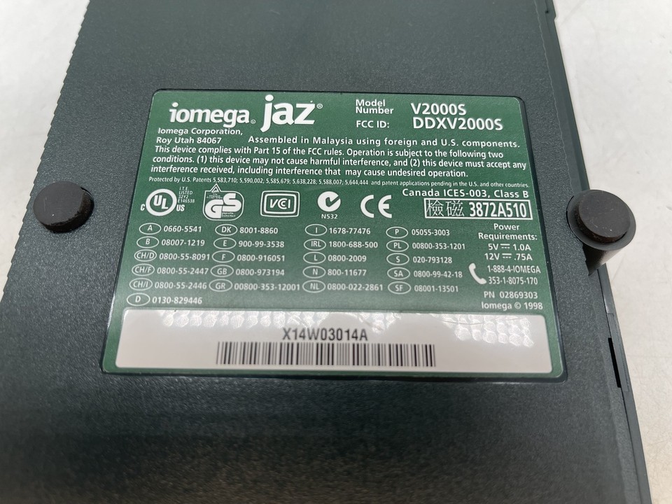 IOMEGA JAZ 1 GB external SCSI storage with box and cables - Fully tested great ! EUR 249,00 - FR