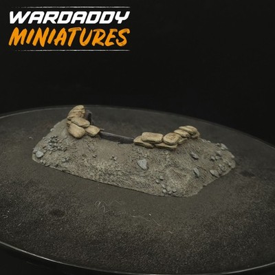 Pro Painted 28mm Bolt Action Ww2 Wargaming Bunker Fox hole Scenery Terrain