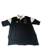 Cotton Traders Guinness Rugby Shirt Mens XL Polo  Short Sleeve Black England 59