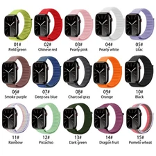 Eraysun 2025 New Breathable Wavy Nylon Loop Strap Smart Watches for apple Watch 