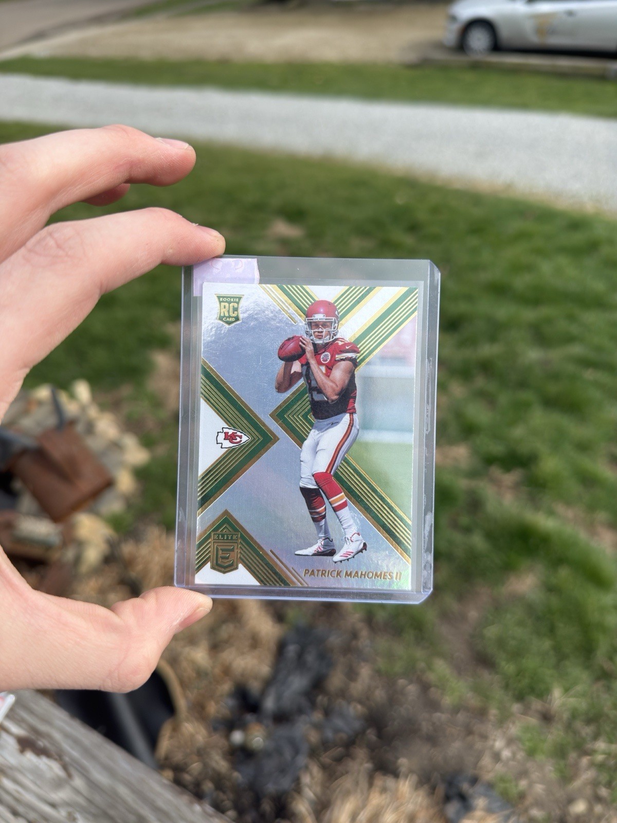 2017 Donruss Elite - Rookies Patrick Mahomes II #155 Green (RC)