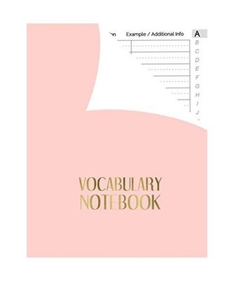 Vocabulary Notebook: 3 Columns, Record Foreign Language Learning Notebook with A