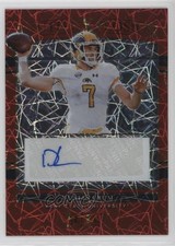 2022 Panini Select Draft Picks Red Lazer Prizm 20/20 Dustin Crum Auto 0c2