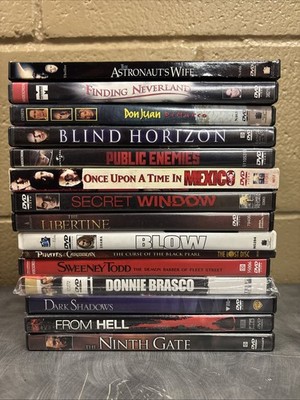 Lot Of 15 Johnny Depp  DVD Movies **free shipping!**